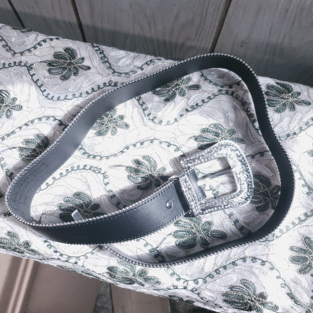 Urban Outfitters Black Rhinestone Gem Belt Size M